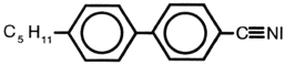 Abbildung 7 Molekül Pentylcyanobiphenyl