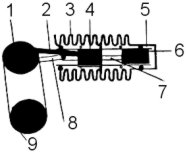 Overhead-Stirlingmotor-Modell